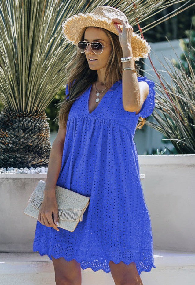 Eyelet Pocket Dress