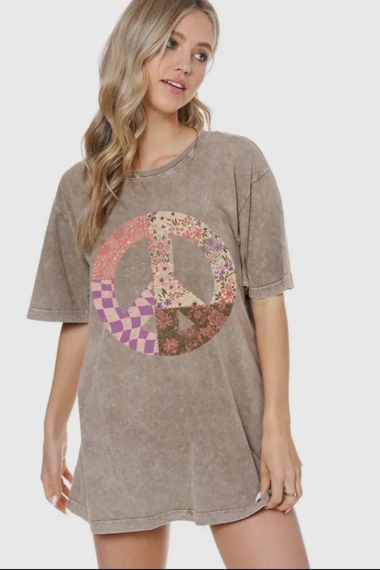 Boho Peace Sign Graphic Tee