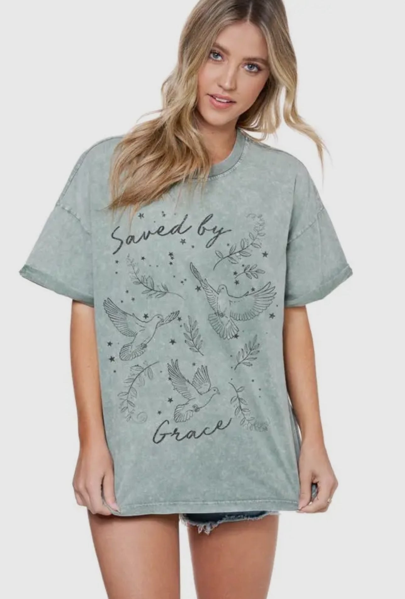 Saved By Grace Graphic Tee