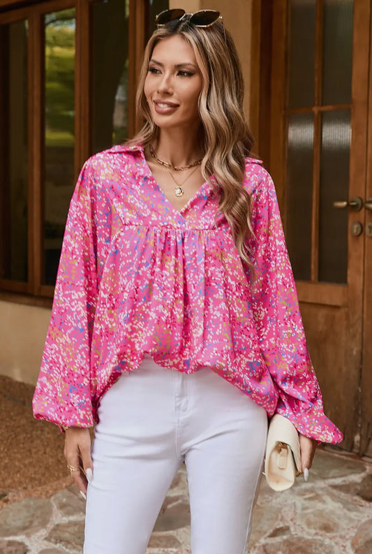 Pink Babydoll Blouse