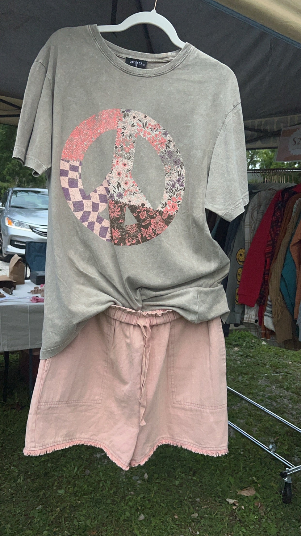 Boho Peace Sign Graphic Tee